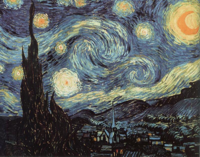 Vincent Van Gogh nuit etoilee oil painting picture